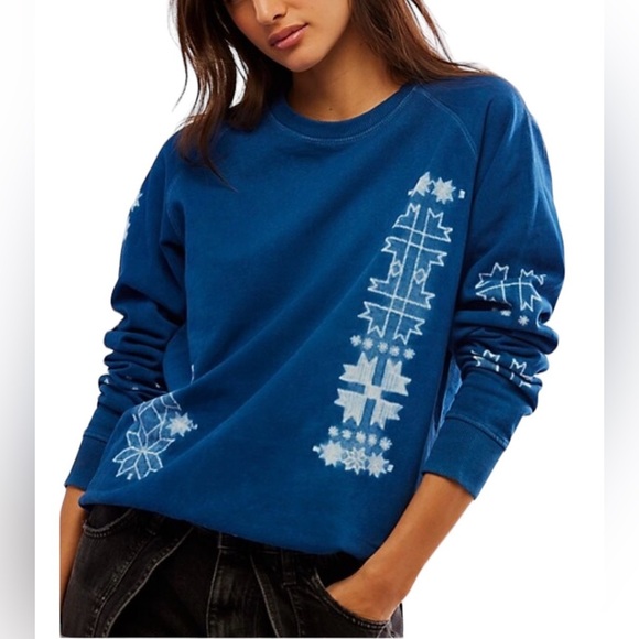 Free People We The Free X 11. 11 Kolz Exclusive Collaboration Sweatshirt - Picture 2 of 14